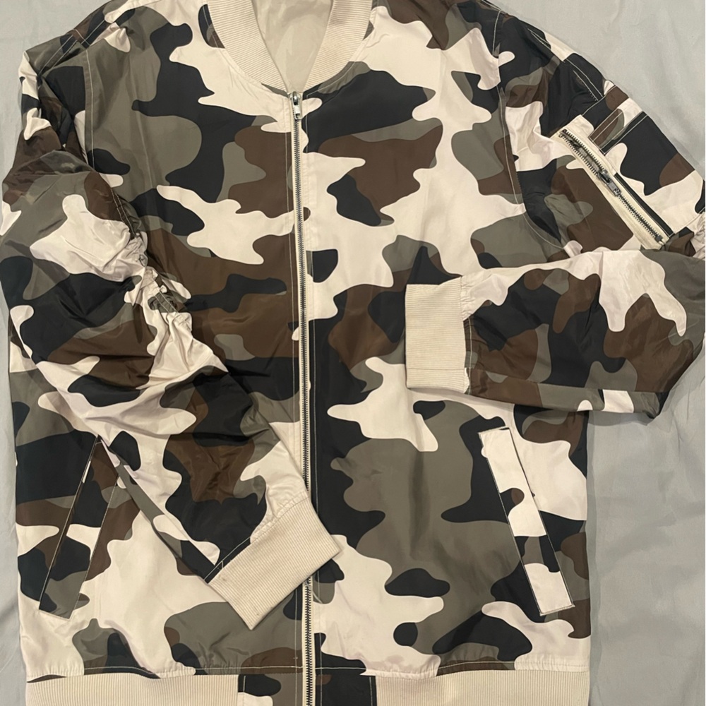 Camouflage Bomber Jacket (never worn)